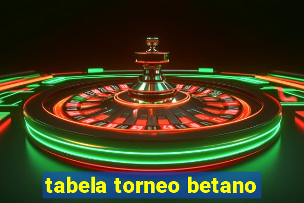 tabela torneo betano